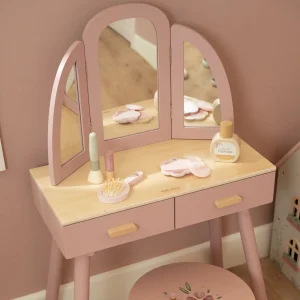 Vanity table in legno – rosa