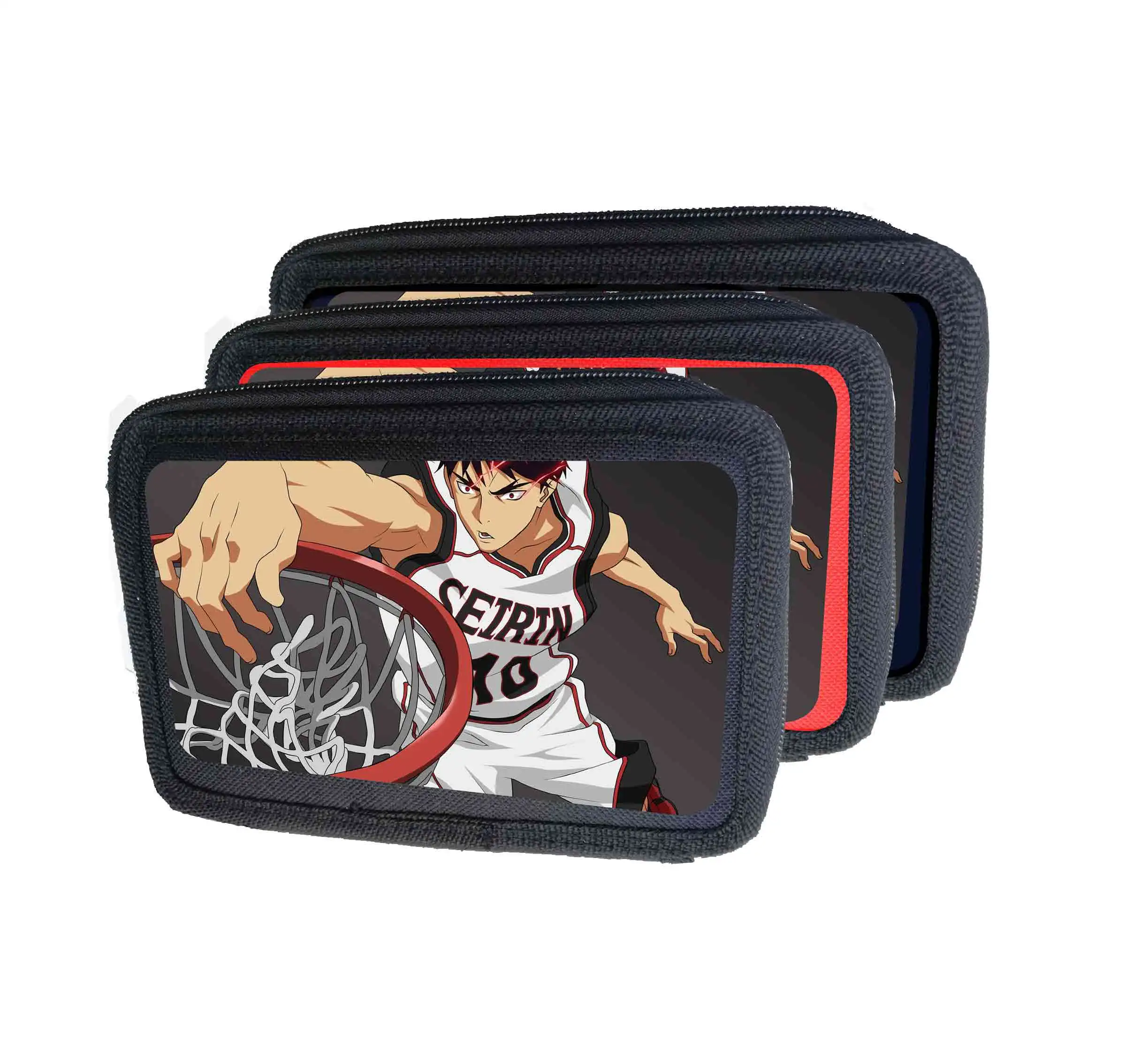 Astuccio scuola 3 zip Seirin Kōkō Vuoto Colore Casuale - immagine 2