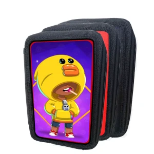 Brawl and friends Astuccio Scuola 3 zip colore casuale