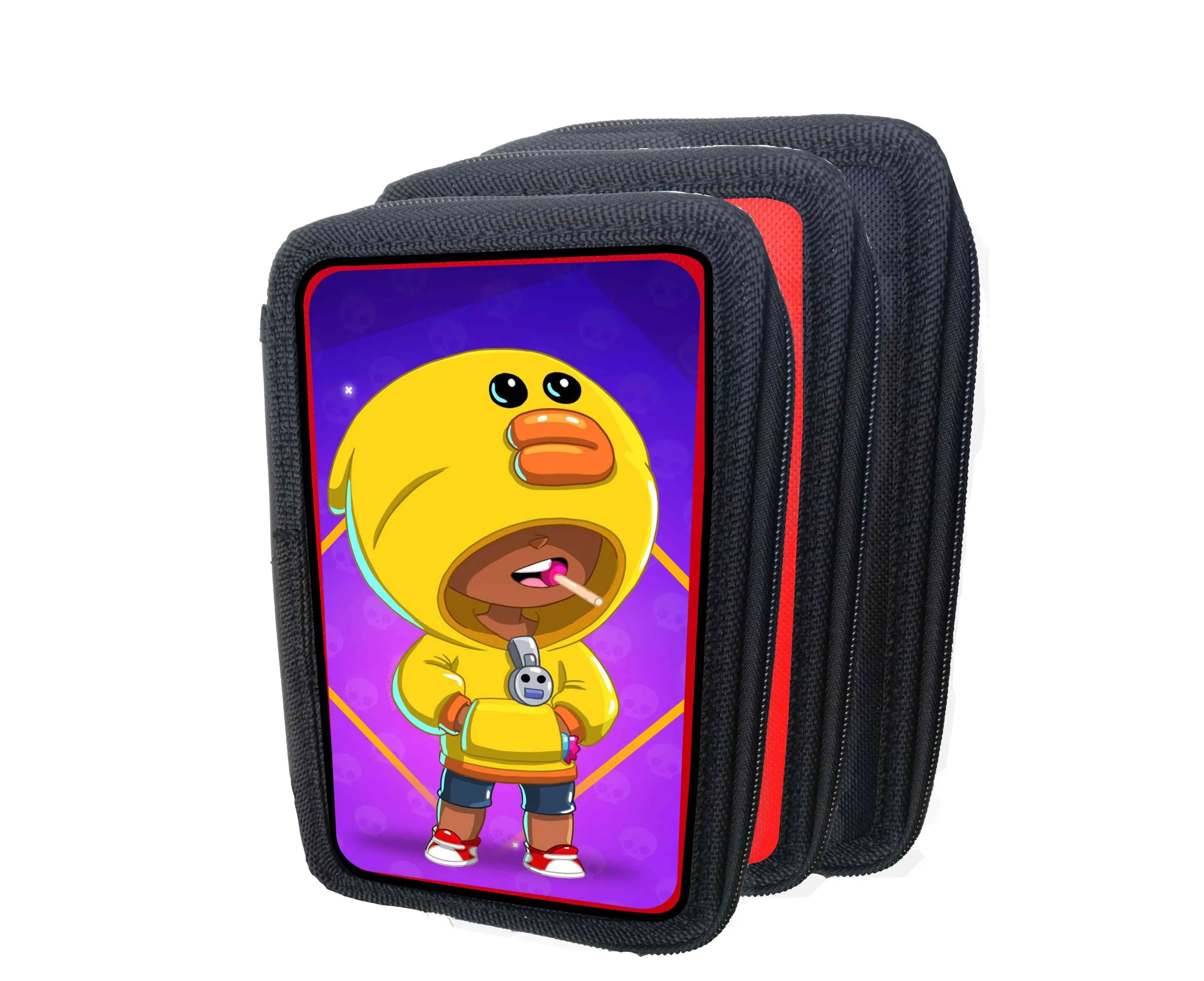 Brawl and friends Astuccio Scuola 3 zip colore casuale