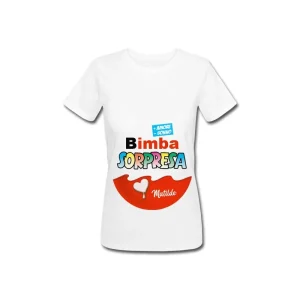 T-Shirt Maglietta Donna Ovetto Uovo Bimba Sorpresa, Personalizzata con Nome o soprannome nascitura! Gravidanza Divertente!