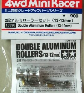 15398 double aluminium rollers 13-12 mm