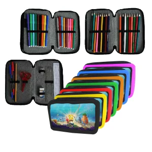 Astuccio scuola Completo 3 zip 18 colori