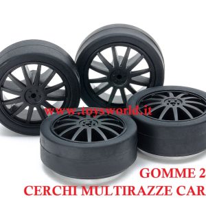 15534 CERCHI MULTIRAZZE CARBON con Gomme a basso attrito