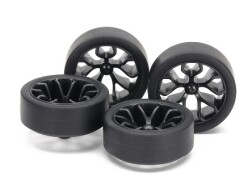 15542 CERCHI CARBON MULTIRAZZE Y +GOMME SUPER HARD (26mm) 