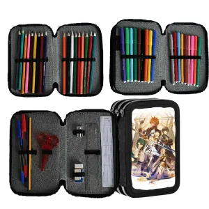 Astuccio scuola Completo 3 zip 18 colori