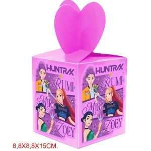 Huntrix K-pop Rumi Mira Zoei Boîtes à dragées pour fêtes, anniversaires, fêtes d’enfants