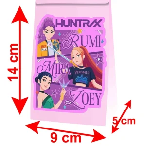Huntrix K-Pop Rumi Mira Zoei Huntrix K-Pop Rumi Mira Zoei Party-Geschenkbox, Gastgeschenkhalter, Partyende