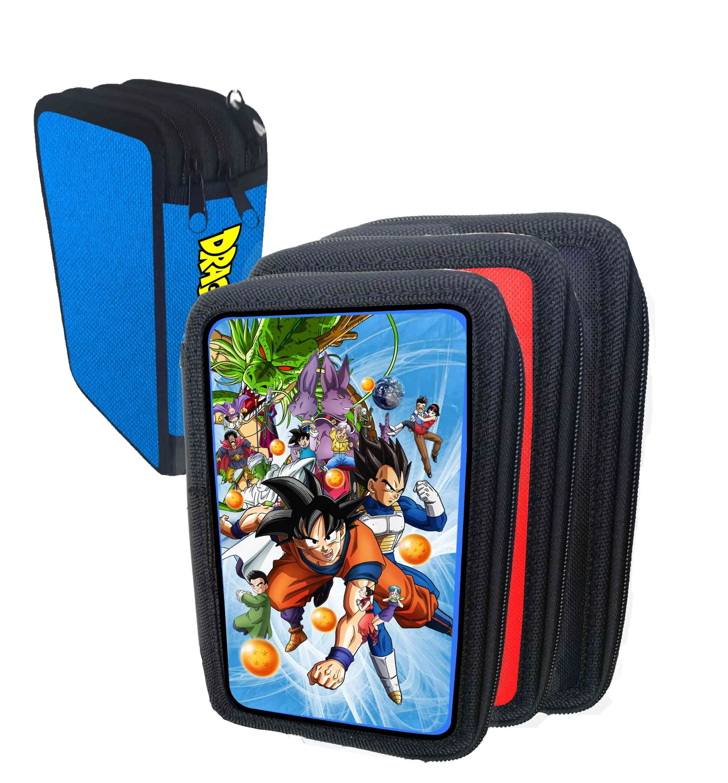 Astuccio Scuola Goku portacolori 3 cerniere zip