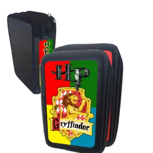 Astuccio scuola Harry  portacolori 3 cerniere zip 2 Vuoto Colore Casuale