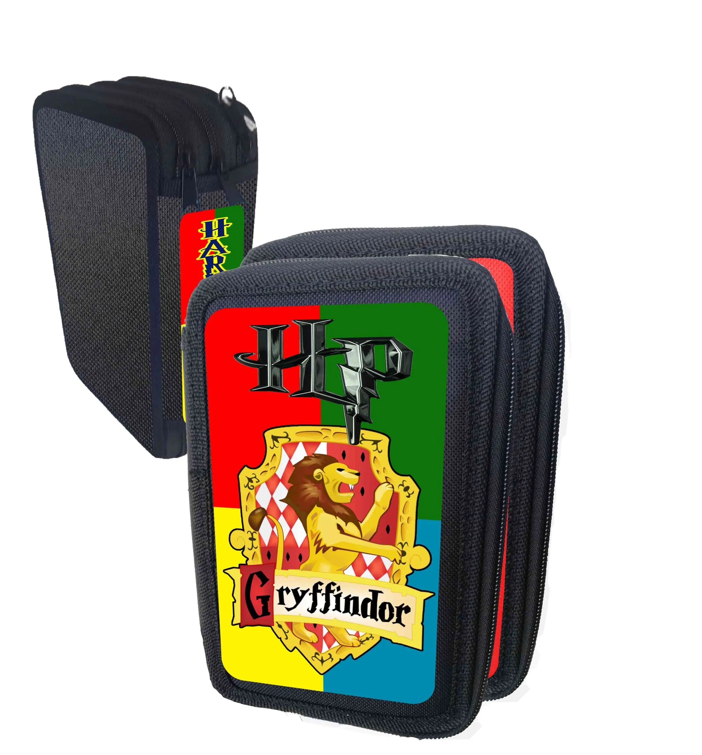 Astuccio scuola Harry portacolori 3 cerniere zip 2 Vuoto Colore Casuale - immagine 2