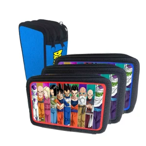 Astuccio Scuola Goku and friends portacolori 3 cerniere zip