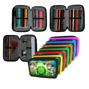 Astuccio scuola Completo 3 zip 18 colori
