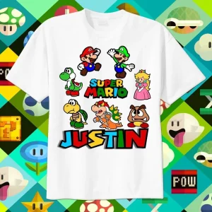 SUPER MARIO Brothers T shirt Bambini 252236028849