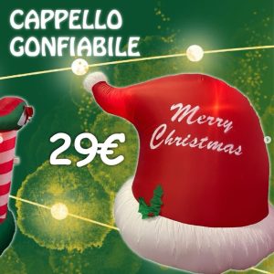 Cappello gonfiabile natalizio