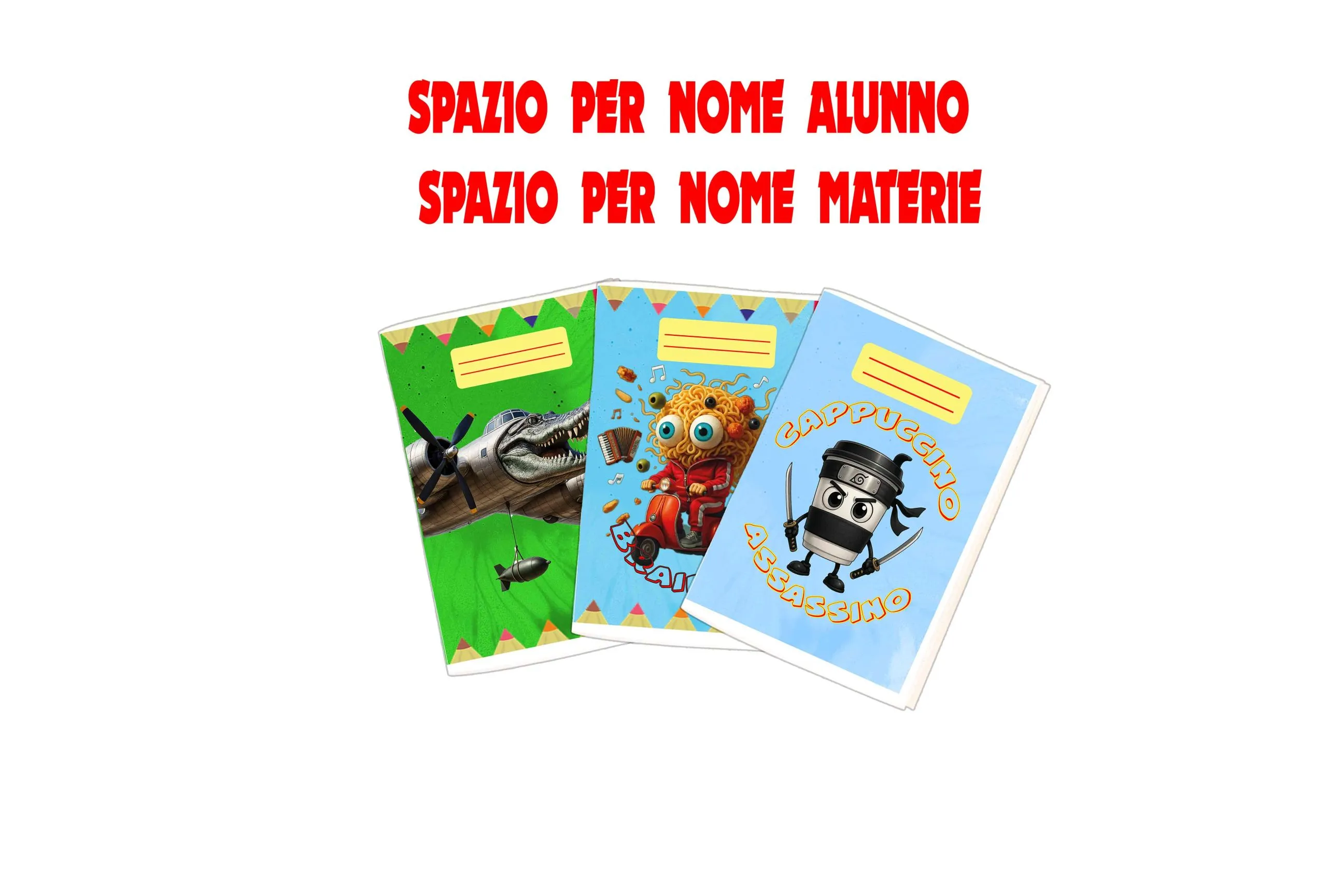 Cappuccino Assassino Quaderno maxi Formato A4 (21Cm X 29,7Cm) Per Elementari E Medie– Carta 80G/Mq