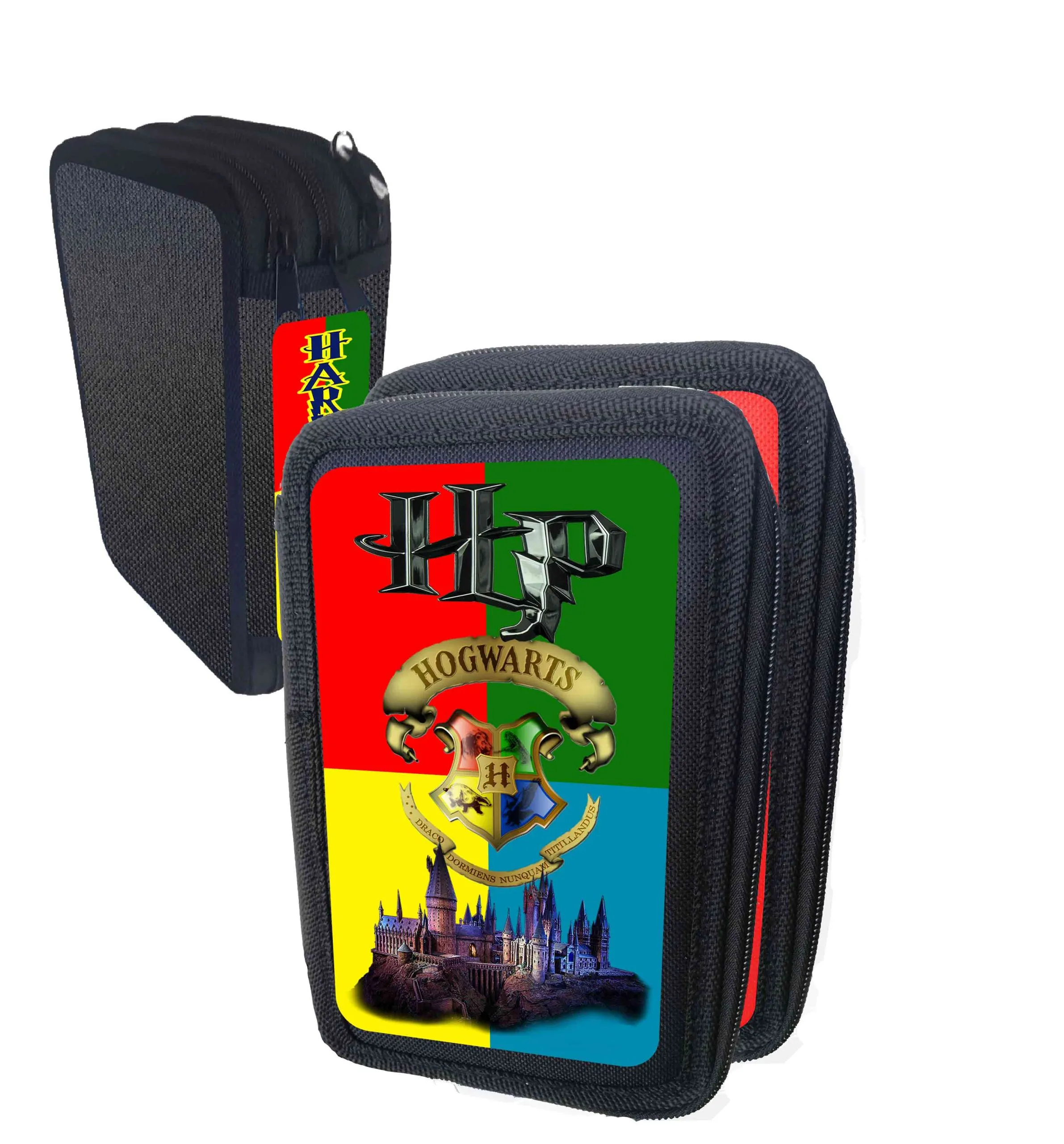 Astuccio scuola Harry portacolori 3 cerniere zip 2 Vuoto Colore Casuale - immagine 2