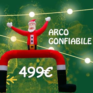 Arco gonfiabile Babbo Natale