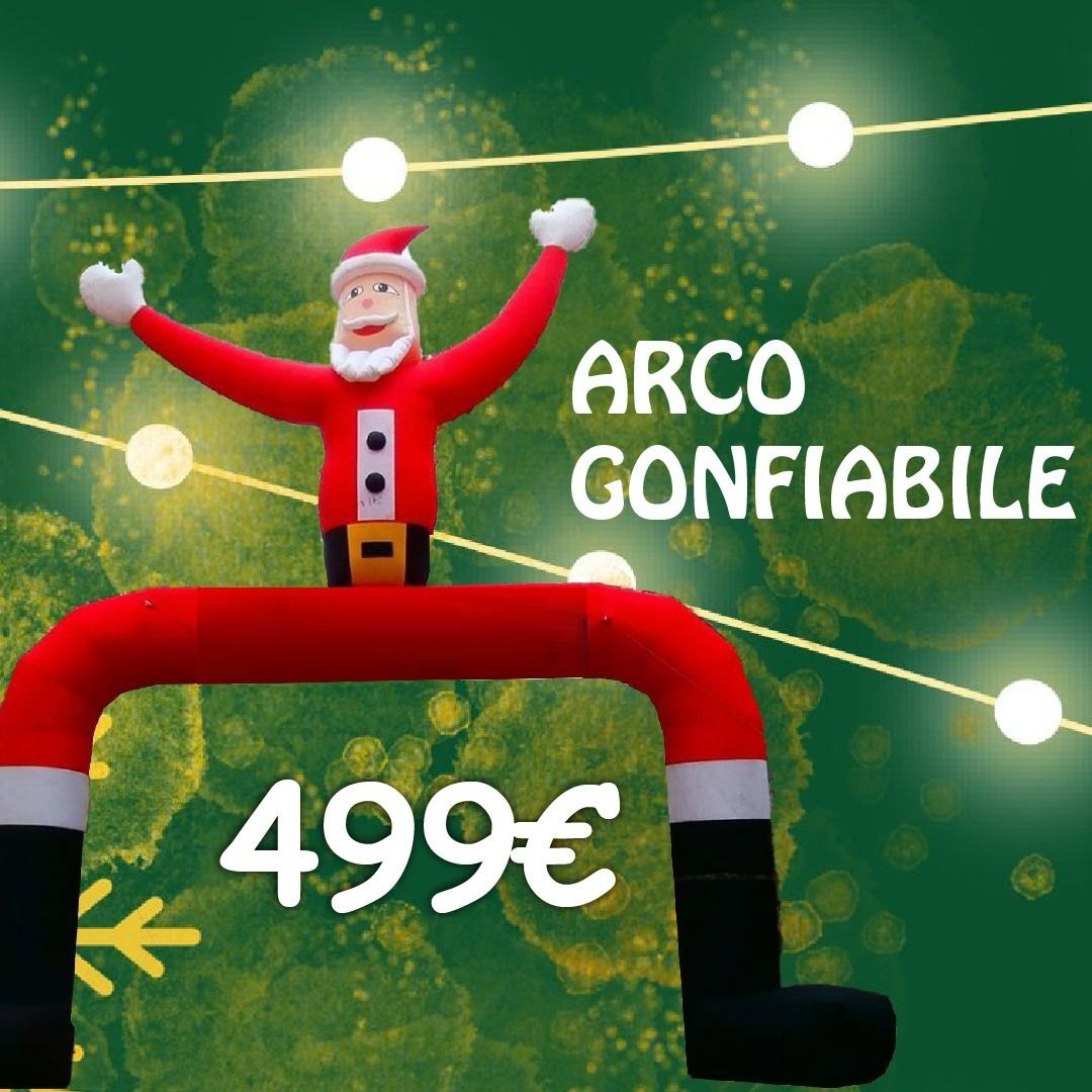 Arco gonfiabile Babbo Natale