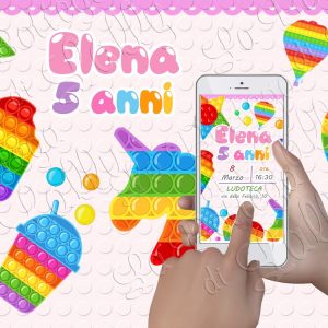 Pop It – Invito Digitale WhatsApp