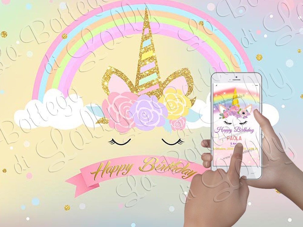 Unicorno – Invito Digitale WhatsApp