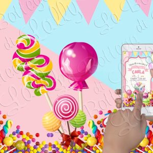 Caramelle e Lecca Lecca – Invito Digitale WhatsApp