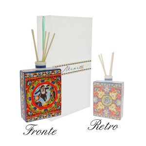 Nicarè Diffusore con Decoro blu e rosso