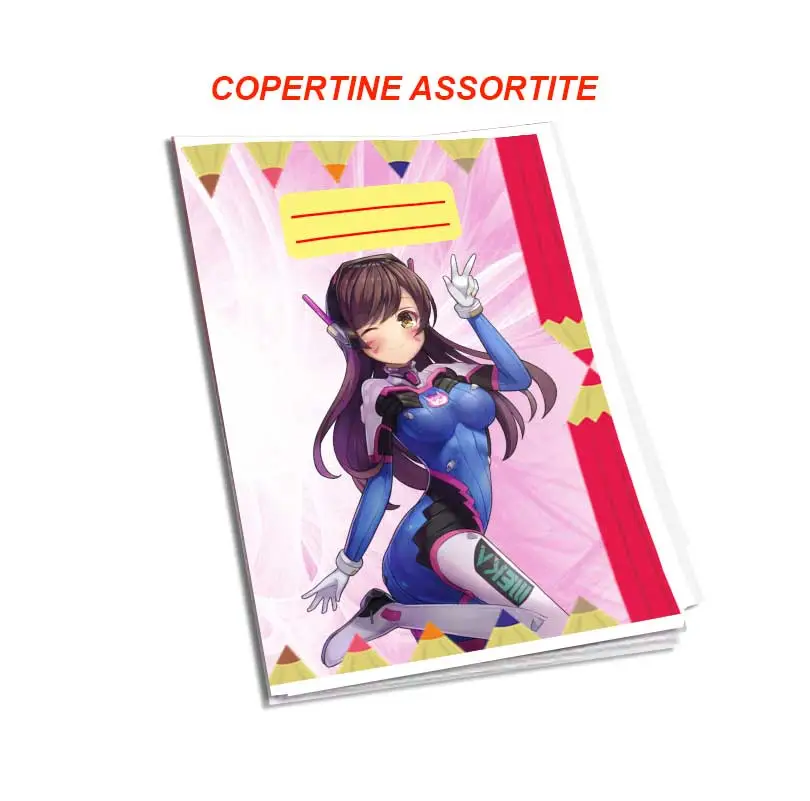 Quaderno Anime maxi Formato A4 (21Cm X 29,7Cm) Per Elementari E Medie