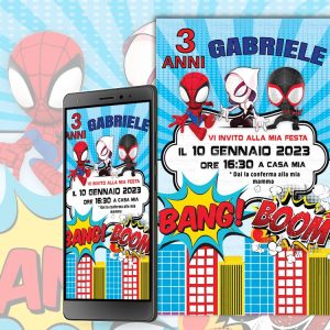 Spidey – Invito Digitale WhatsApp