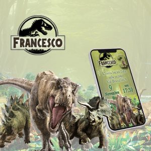 Dinosauri – Invito Digitale WhatsApp