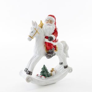 BABBO NATALE SU CAVALLO A DONDOLO