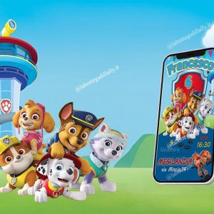 Paw Patrol – Invito Digitale WhatsApp