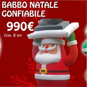 Babbo Natale gonfiabile gigante