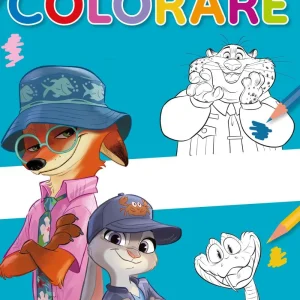 Zootropolis and friends Libro con immagini da colorare e stickers da attaccare