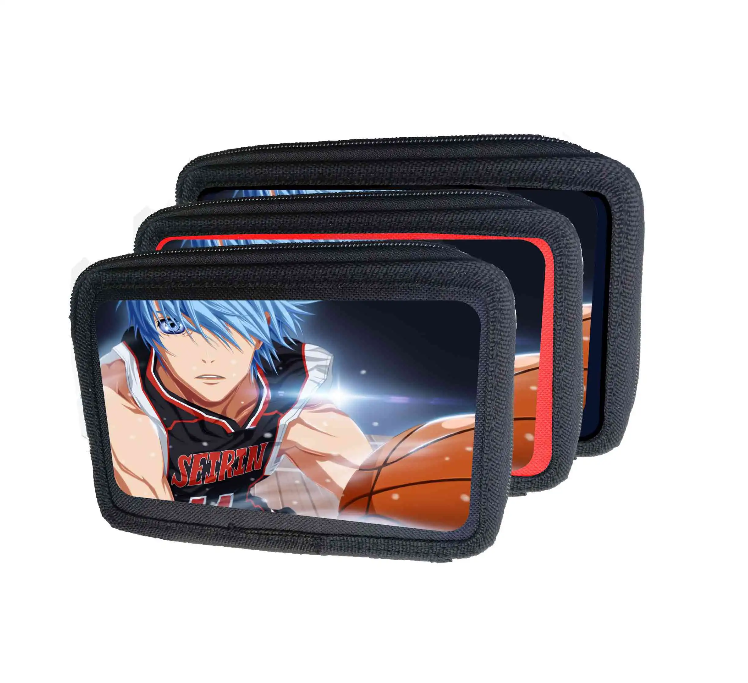 Astuccio scuola 3 zip Seirin Kōkō Vuoto Colore Casuale