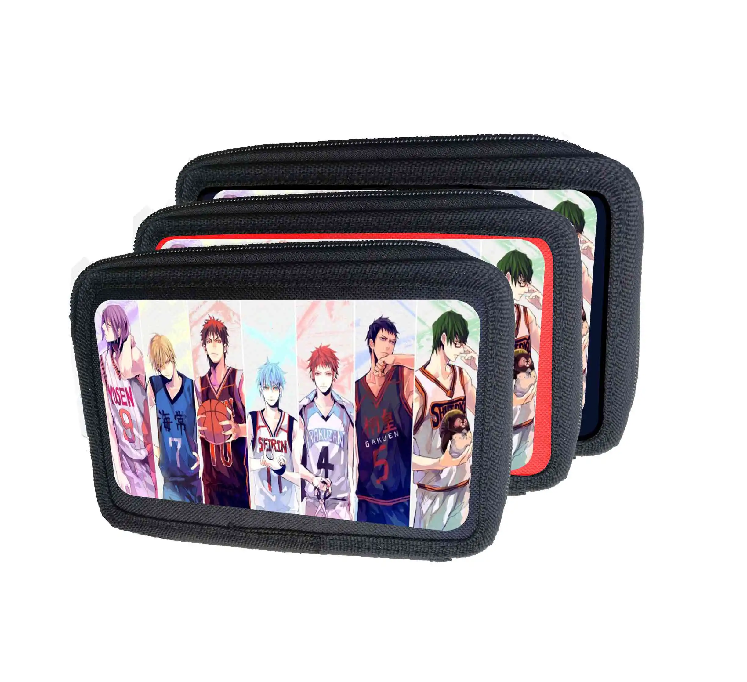 Astuccio scuola 3 zip Seirin Kōkō Vuoto Colore Casuale - immagine 2