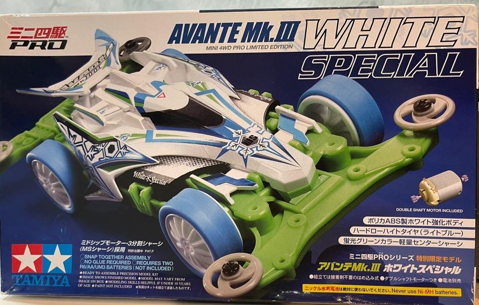 94715 Mini4WD Avante MkIII AZURE WHITE SPECIAL