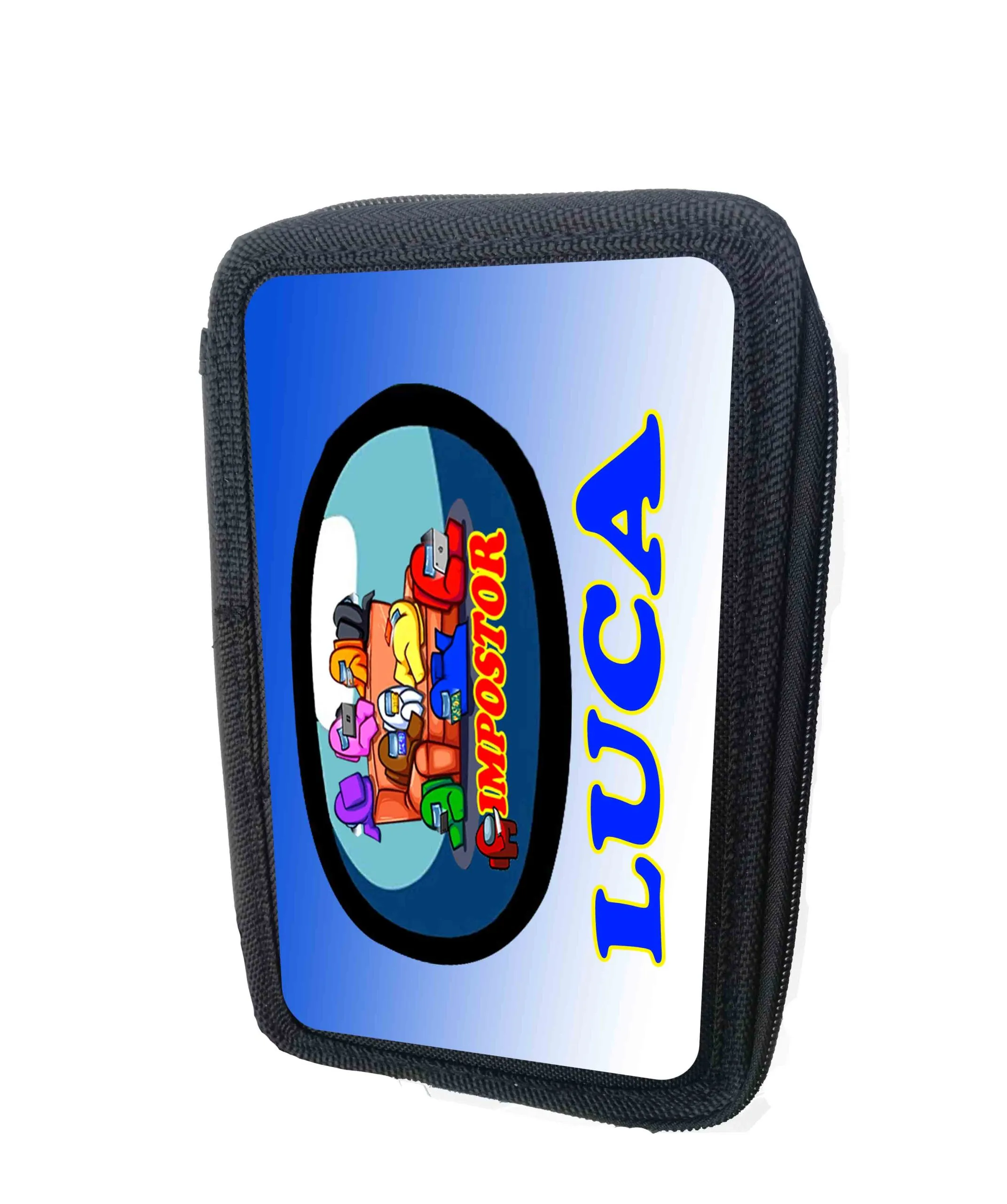 Among Us Astuccio Portacolori 3 zip cerniere anche con nome personalizzato - immagine 3