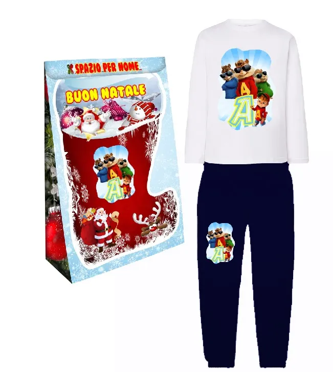 Alvin Pigiama Confezione Regalo Natale