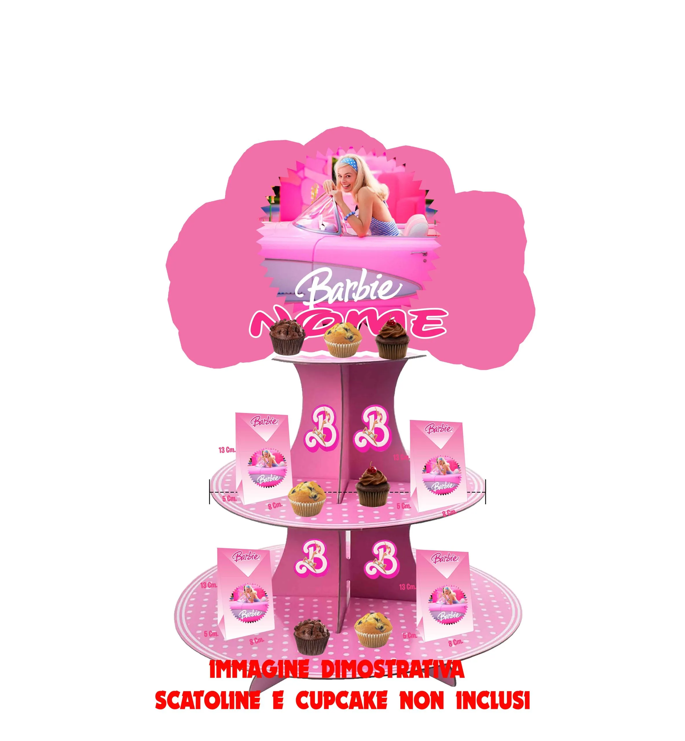Barbie and friends Alzatina Scenografica per Compleanno