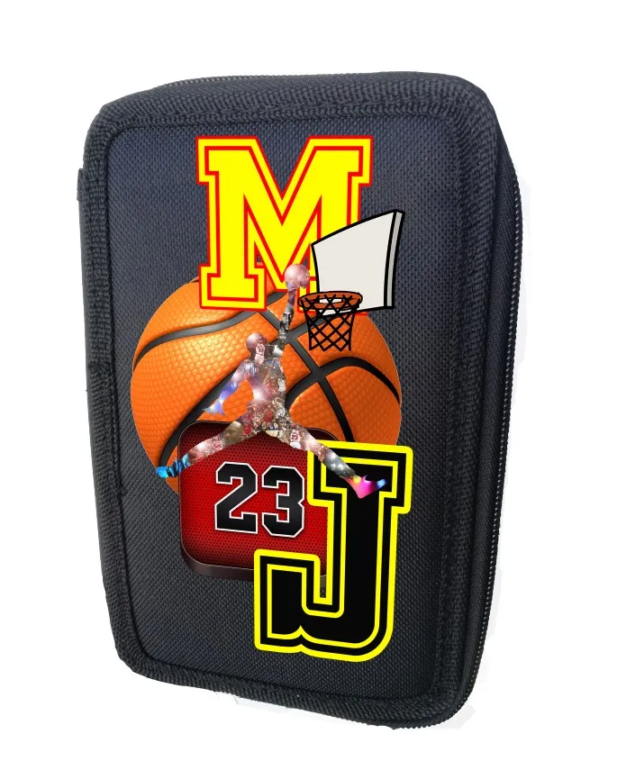 Astuccio jordan portacolori 3 cerniere zip Pennarelli Pastelli - immagine 2