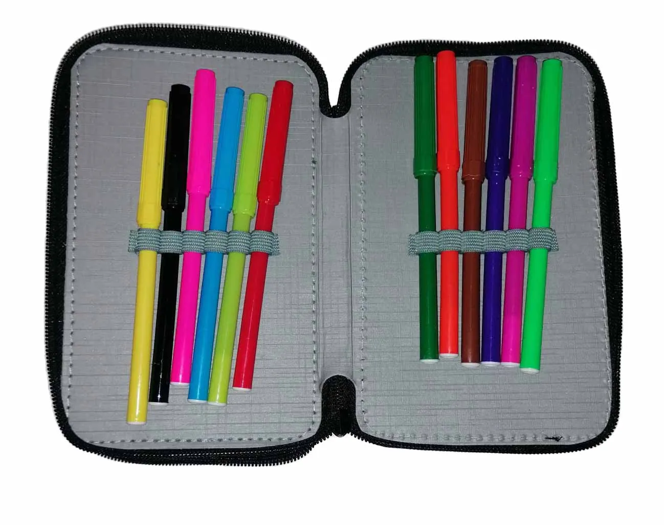 Astuccio Jordan Mauro portacolori 3 cerniere zip - immagine 5