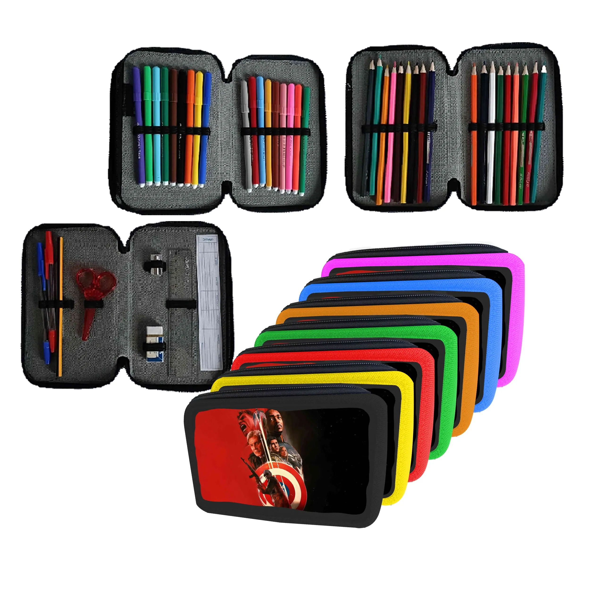 Astuccio scuola AVENGERS Completo 3 zip