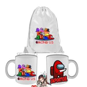 among us Tazza Colazione e Sacca