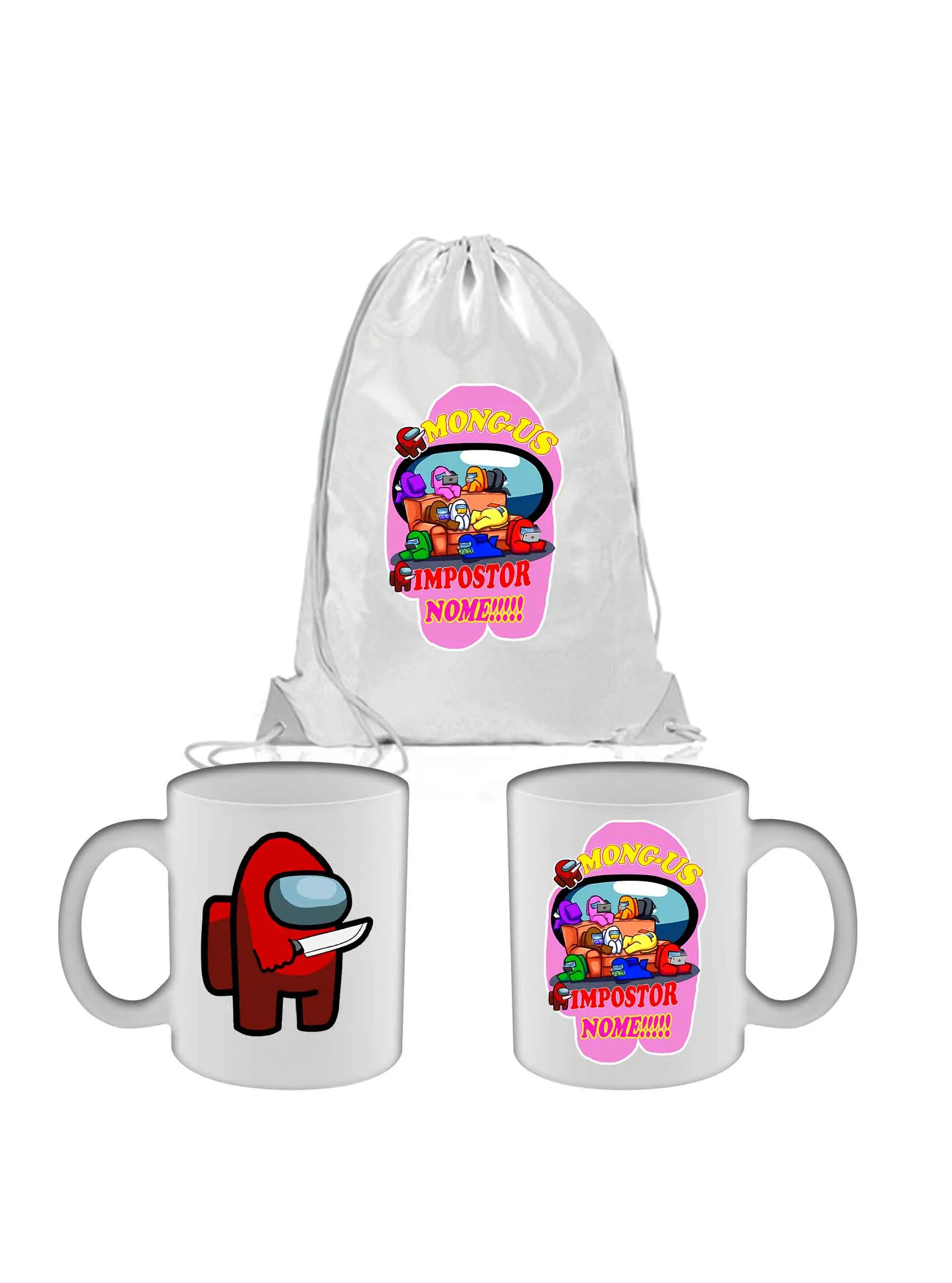 Among Us Sacca e tazza Colazione bambina