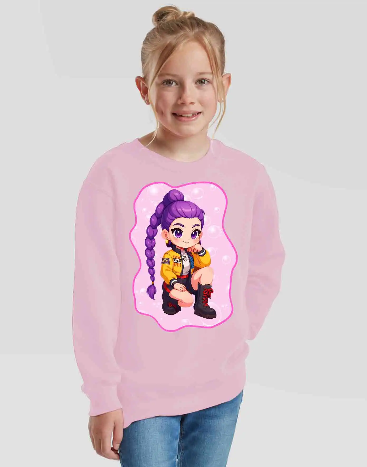 Huntrix K-pop Rumi Mira Zoei Sweat-shirt - immagine 2