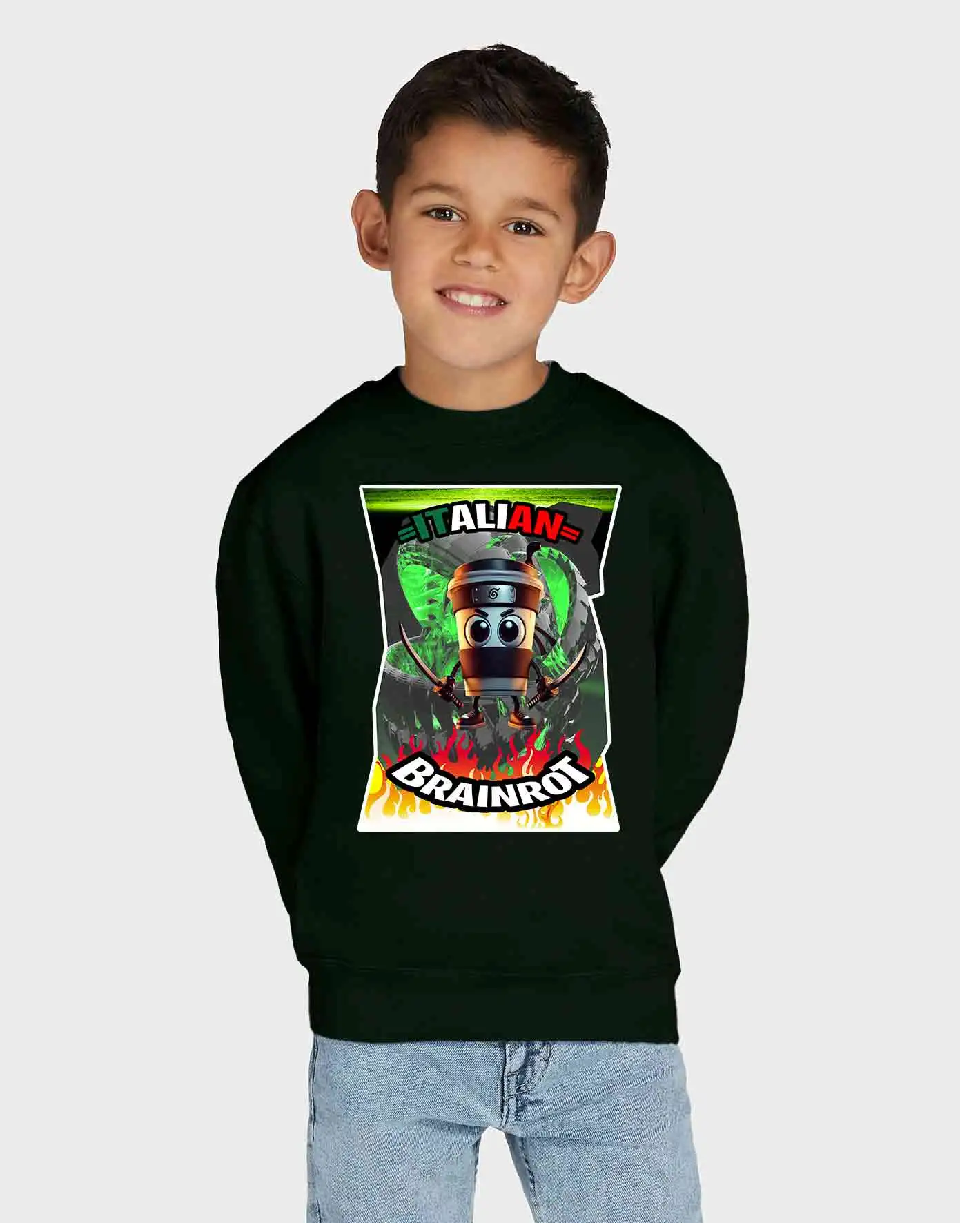 Brainrot Cappuccino Assasino Felpa Pesante Invernale