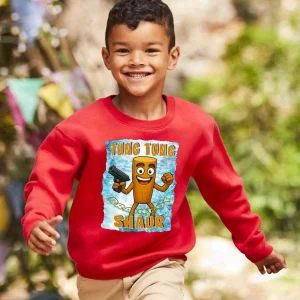 Brainrot Tung Tung Shaur Felpa Pesante Invernale