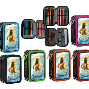 Astuccio scuola Bananini Brainrot Completo 3 zip