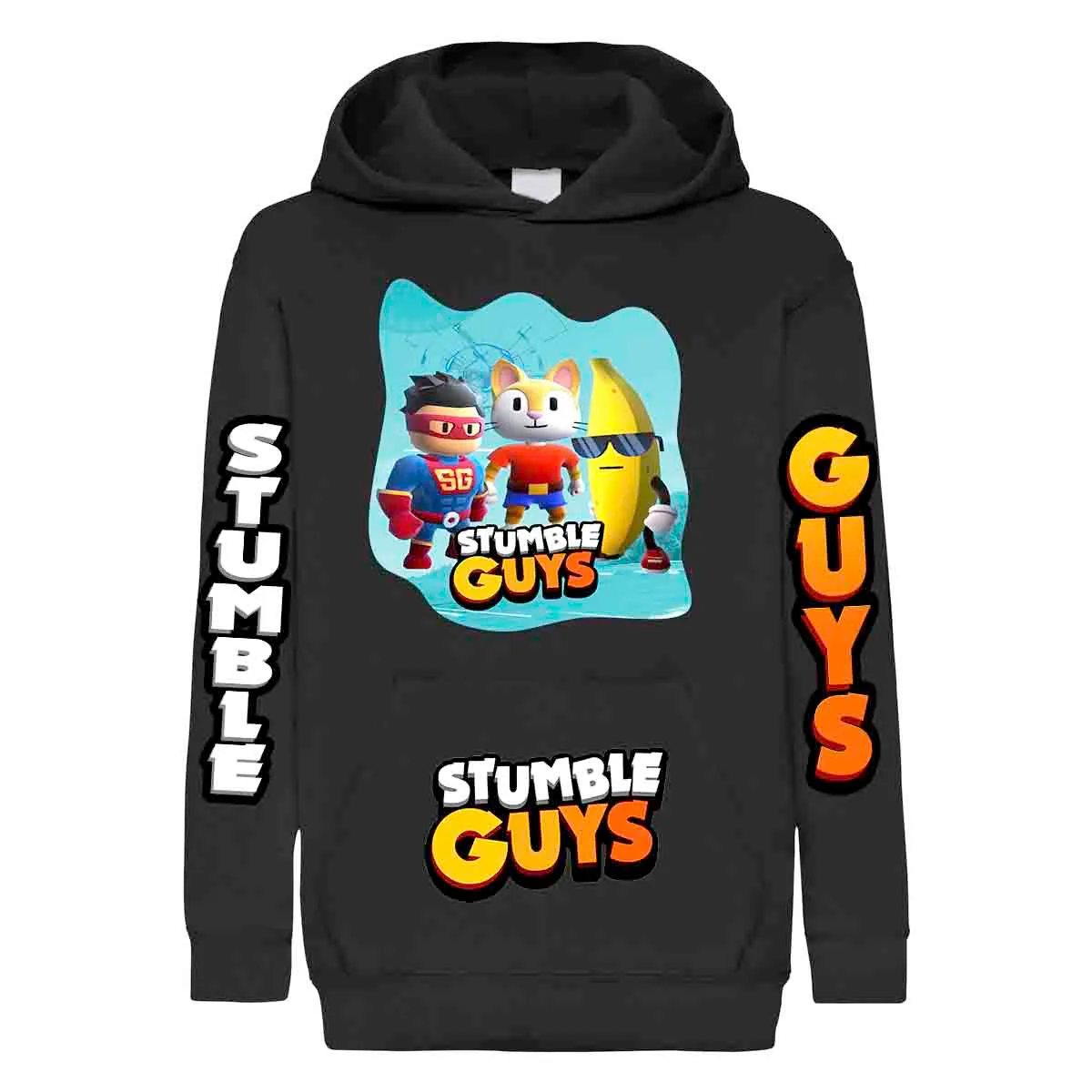 Stumble Guys Bananito Superguy Meow Felpa IT - immagine 2